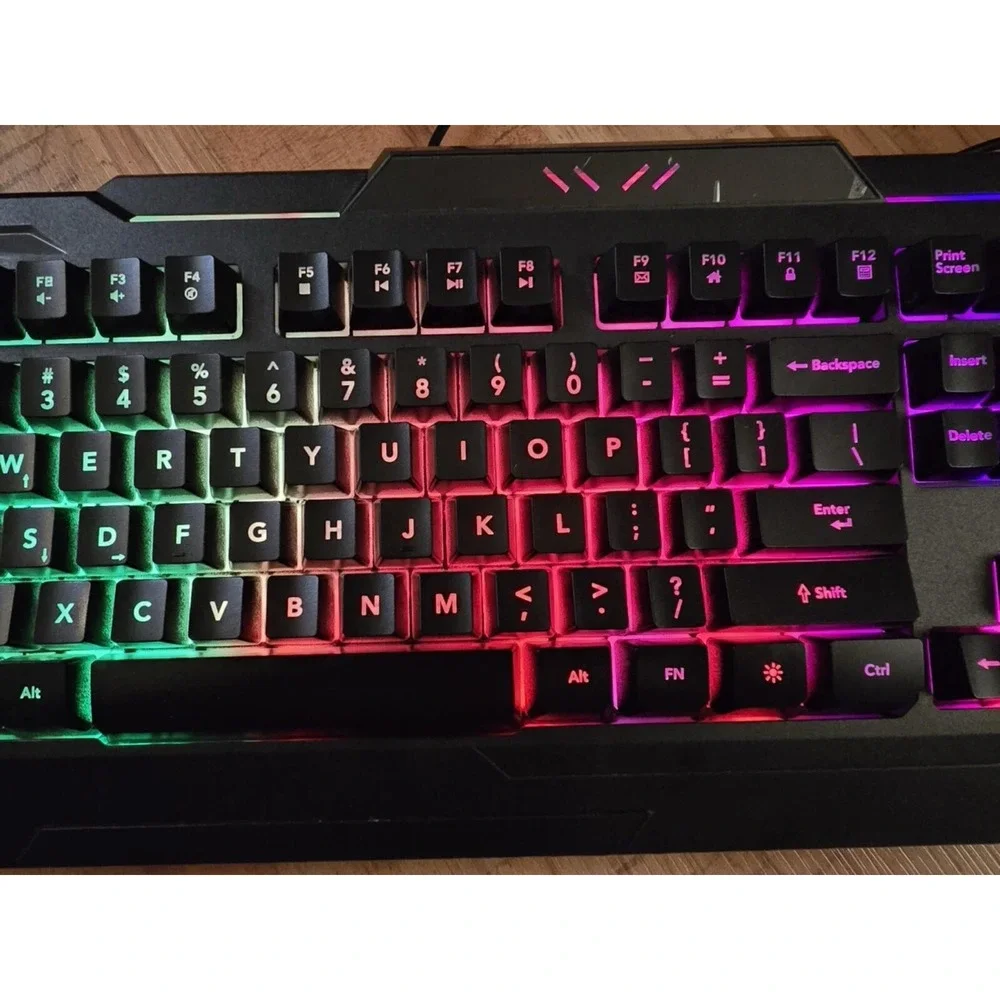 Bugha LED Gaming USB RGB Keyboard Light Up Keyboard‎ Gaming Keyboard
